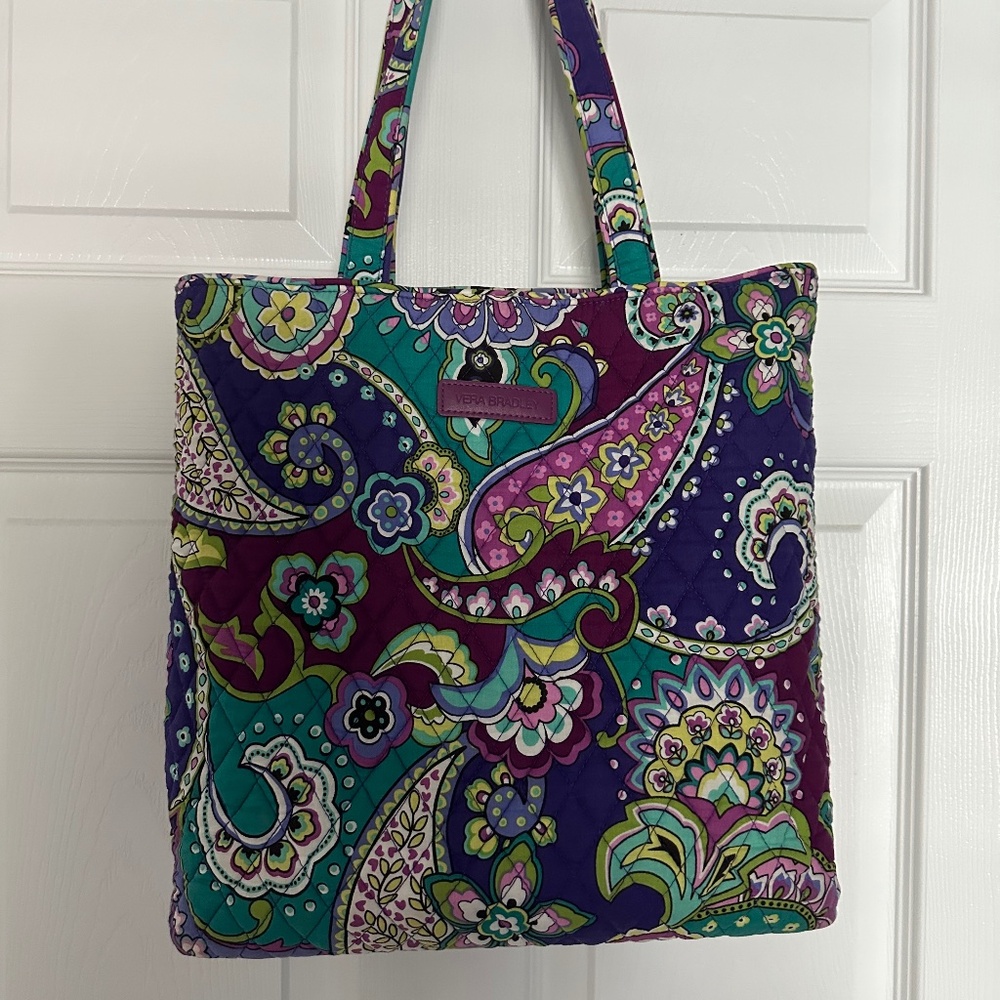 Vera Bradley Tote Purple Heather EUC
